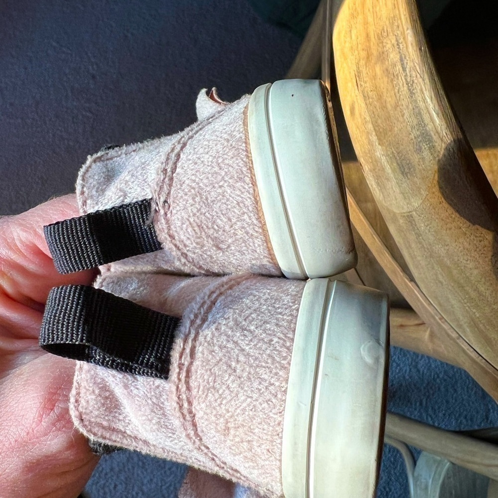 Pink Velvet Sneaker Boots with Bow Detail - Picture 5 of 7